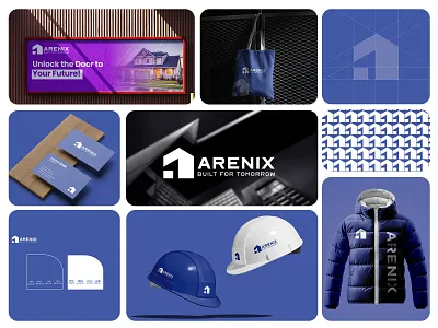 Modern Real Estate Logo & Brand Identity Design. a shape logo branding construction logo logo logo design modern real estate logo real estate logo