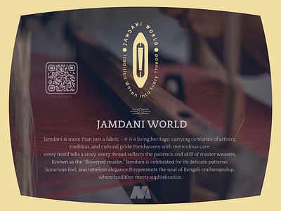 JAMDANI WORLD – Weaving Heritage into Modern Luxury authenticdesign boutiquebranding brandidentityforsale culturalbranding elegantlogodesign exclusivebranding fashionbrandidentity fhfg globalbrandidentity handloombranding heritagedesign jamdanibranding luxurybrandidentity luxurylifestylebrand luxurylogodesign luxurytypography premiumbrandingpackage textilebrandidentity timelessbranding traditionalmeetsmodern