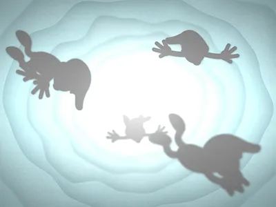 The Smurfs Great Escape Ad 2d animation advertising after effects animation character animation design illustration motion graphics papercut smurfs