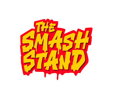 The Smash Stand foodlogo graffiti graphic design lettering letterlogo logobusiness typography