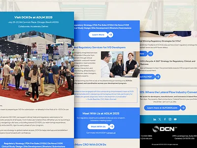 DCN Dx at ADLM 2025 dcn dx design email email design email template html email medical newsletter newsletter newsletter template responsive email template