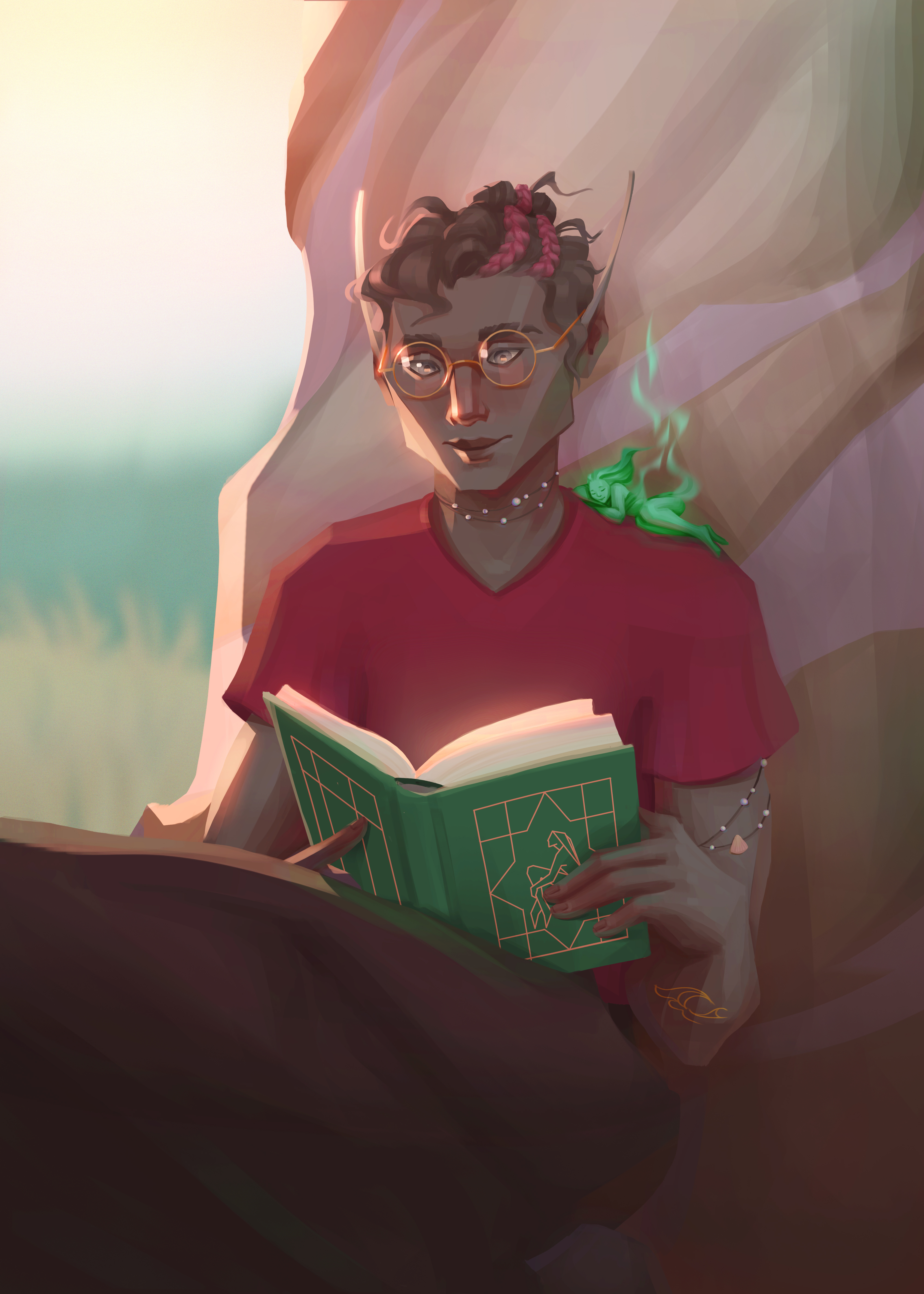 Magical Creatures Studies character art character design dark digital elf fantasy illustration magical creatures mermaid painting studies