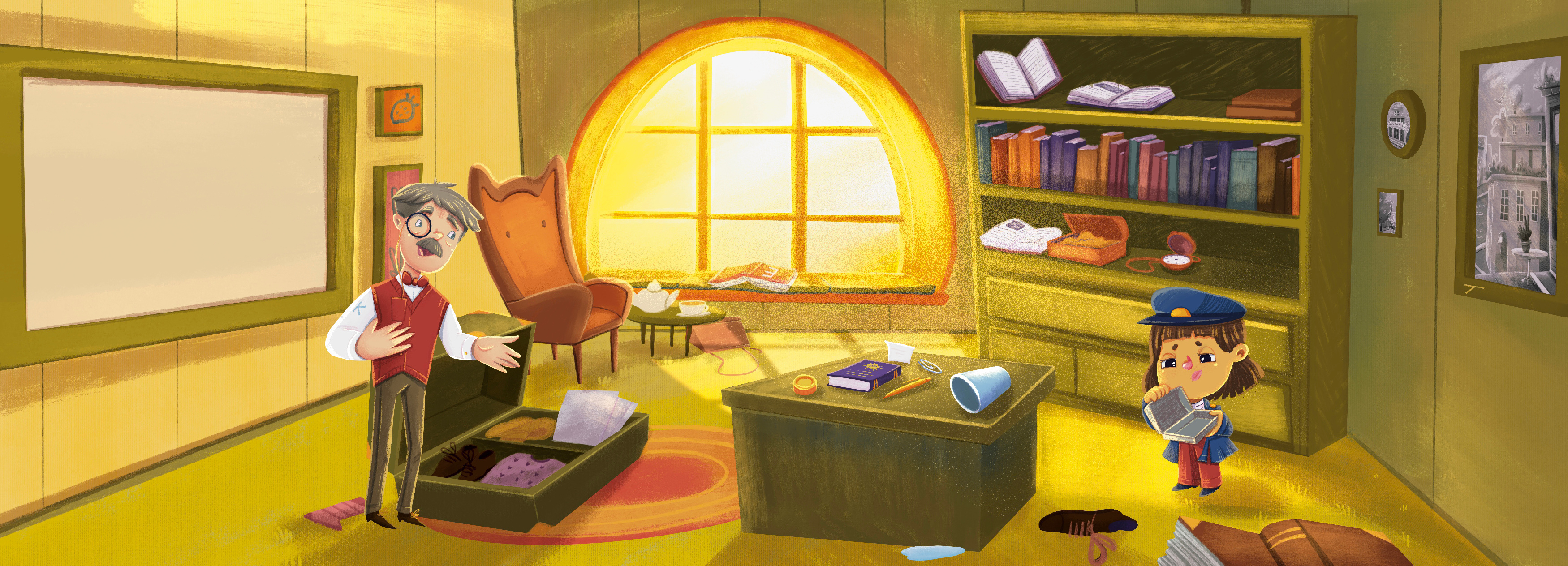 Children's Book Illustration spread for Personalized book art book character childrens cover graphic design illustration kid procreate