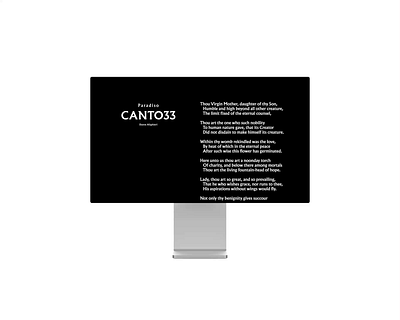 ISTD Award Winner 2020 | Canto 33 after effects animation editorial editorial design kinetic typography motion graphics motion typography swiss design typography ui uiux ux web web design website website design