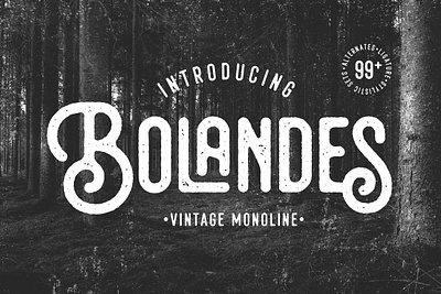 Bolandes - Vintage Monoline automotive bolandes vintage monoline display font grunge font hipster font lettering ligature font logotype merchandise monoline font posters retro font storefront urban font vintage monoline