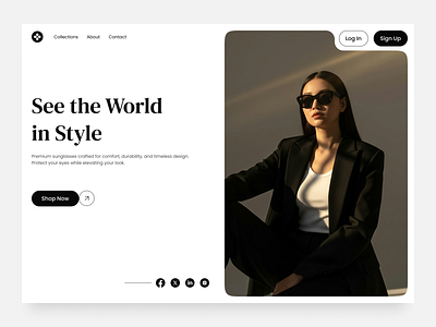 E-Commerce Website Design, Hero Section b2b clean design e commerce e commerce fashion e commerce website e shopping ecommerce fashion hero section landing page luxury website design modern website online shopping ui uiux web design website website design