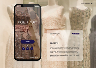 Queen Sirikit Museum of Textile branding ui