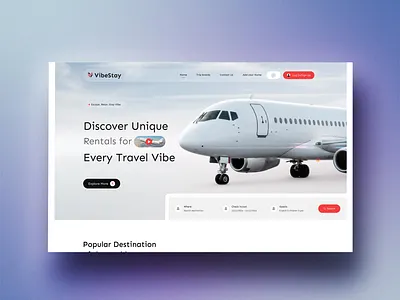 Vacation Rental Website animation branding fly illustration landing page latest logo minimal modern new rental trending typography ui uiux update ux vacation vector website