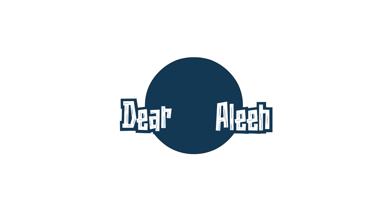 Dear Aleeh intro Logo animated logo animation cartoon graphic design illustration logo vector