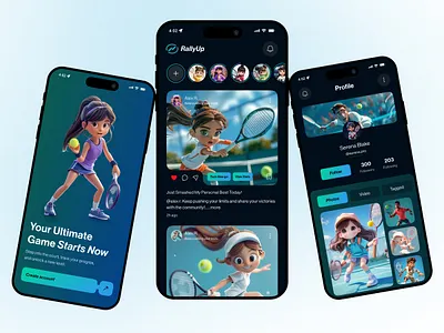 CourtPlay Sports App app app design golf app ios match mobile mobile app design mobile ui modern design onboarding sport sport app sports sports app ui sports mobile app tennis app ui ux