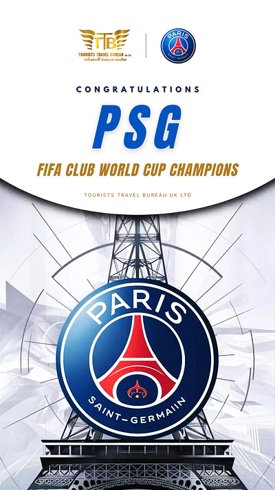 PSG CONGRATULATION STORY IG graphic design