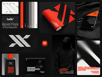 AX Ltd. — Personal Branding bento branding grid guide guidelines logo logotype mockup monogram personal poster