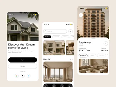 DreamSpace – Real Estate App apartements for rent buy home online condo for sale dream home home buying app home finder house for sale house rental luxury homes mobile app modern modern homes property finder property marketplace property search real estate real estate app real estate listings smart real estate villas for sale