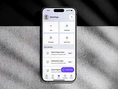 Meeting Screen Interaction Design. app design interaction design meet interaction design meet screen design message interaction design message screen mobile design personalised task template flow product design productivity app super app ui unify super app ux