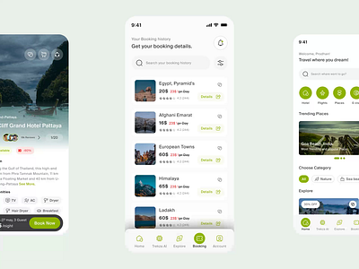 Travel App UI UX Design | Mobile App Design. appui clean ui interfacedesign mobile appp mobileui travelagency app travelapp traveling ui animation