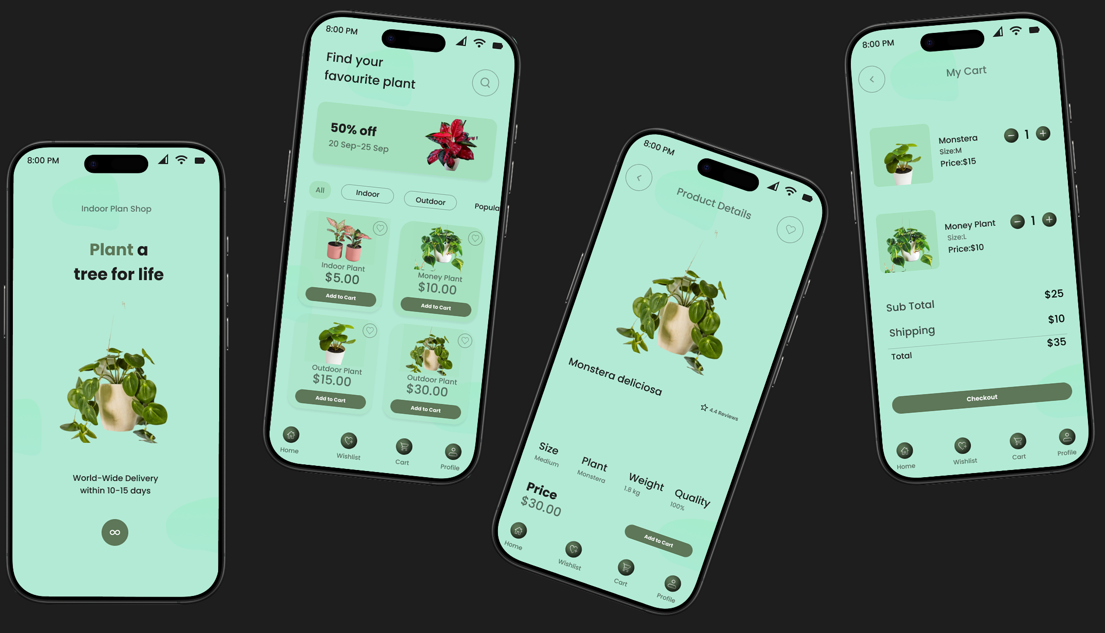 Simple Mockup Plant Product Design animation product ui
