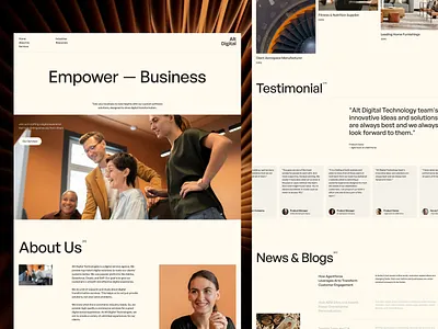 Alt Digital - Redesign landing page ui ux website