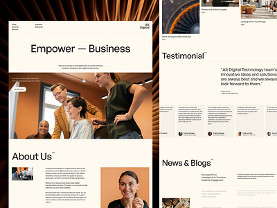 Alt Digital - Redesign landing page ui ux website