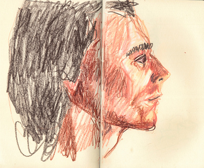 portrait profil illustration oilpaste
