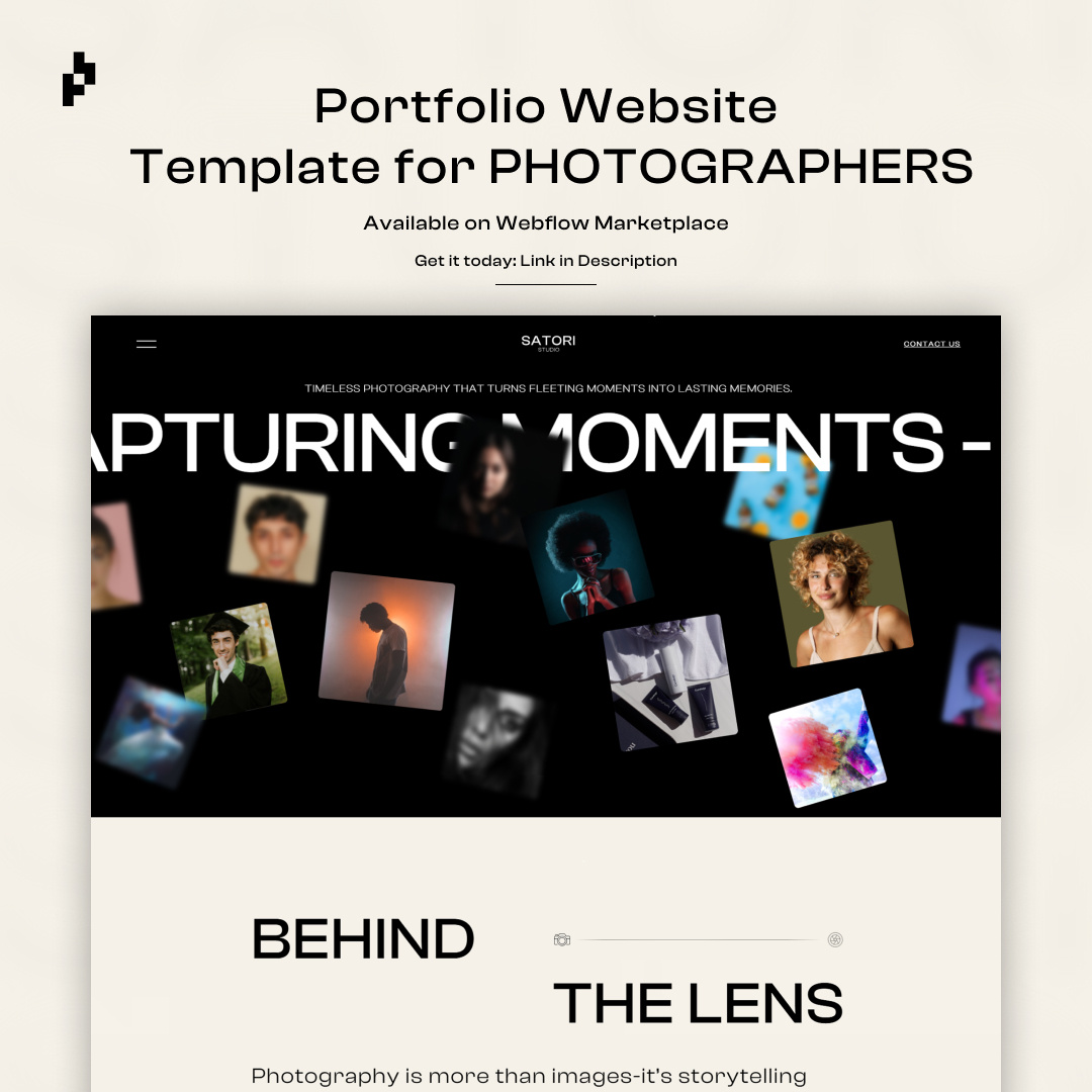 Satori Studio - Photography Website creativewebsite figma graphic design modern photography photographyportfolio photographywebsite pixybits pixybitsagency satori satoristudio template templatedesign ui uiux ux webdesign webflow