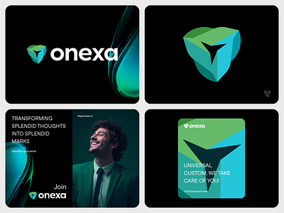 onexa logo design, tech logo app icon app logo apps logo branding conceptual logo cyber logo cyber security logo dark theme logo logo design logo for sell logo mark logo symbol logomark logotype modern monogram tech logo unused logo visual identity