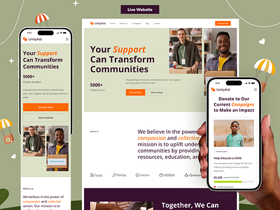 Charity Fundraising | Non-Profit Organization Website charity charity website charity website design coded web custom code custom website donation donation dashboard donation website fundraising website government website ngo website non profit nonprofit nonprofit web design organization quickframe volunteer website