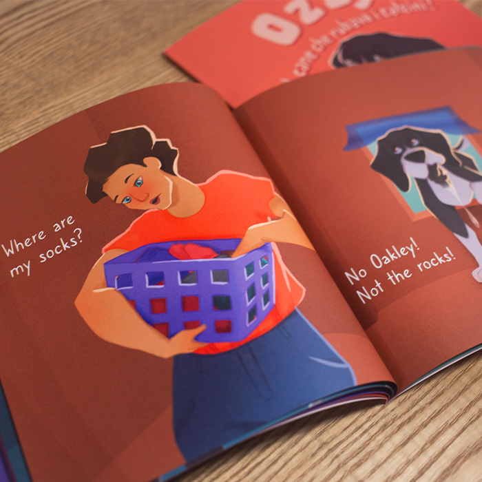 Oakley Book Series art book children digital dog drawing educational illustrated illustration oakley painting toddlers