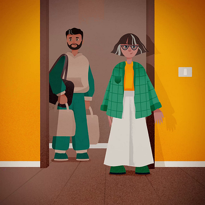 Standing Tall 2d animation ad after effects animation awareness character animation digital homelessness illustration media motion graphics social standing tall