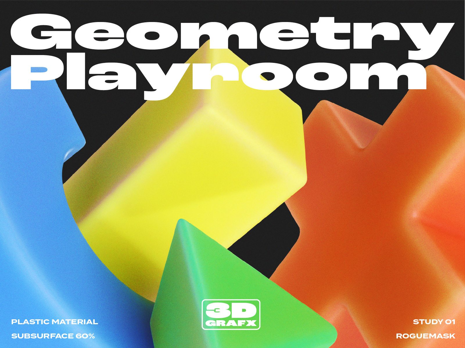 Study - Geometry Playroom 3d art 3dposter b3d blender c4d cross geometric geometry lego minimal minimalism playground playroom poster poster design pyramid rectangle retro subsurface toyblock