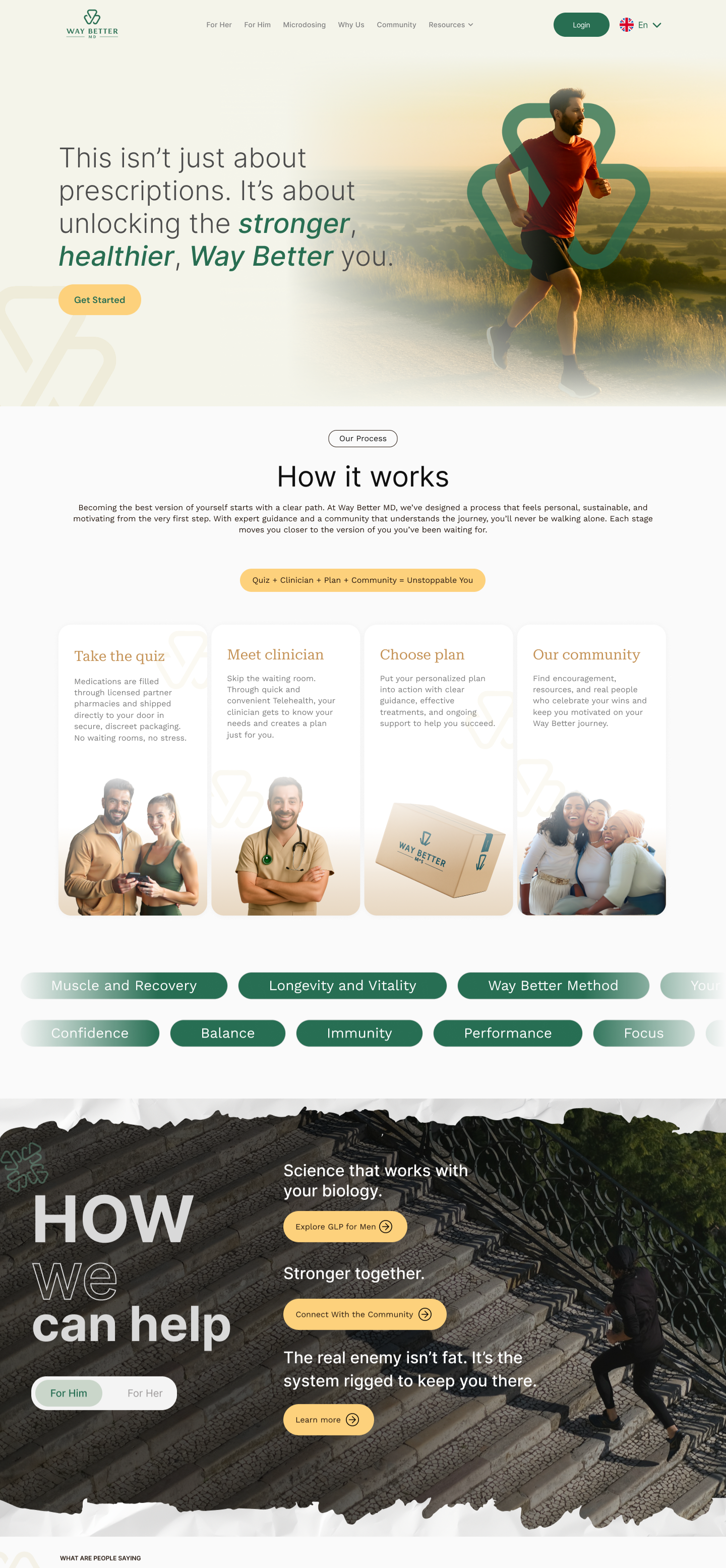 Modern Landing Page Design | Health & Wellness UI/UX Web Concept branding clean design graphic design health landing page modern design ui ux web design wellness
