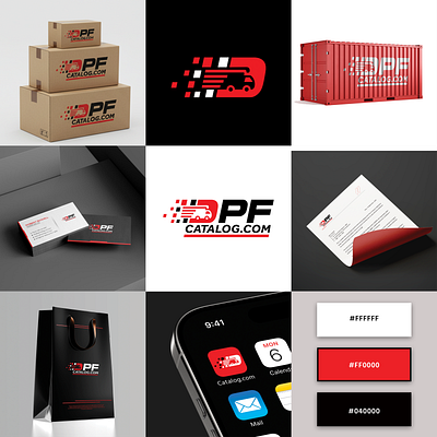 DPF Catalog – Brand Identity Design brand identity branding corporate design logistics logo minimal modern supply chain transportation visual identity