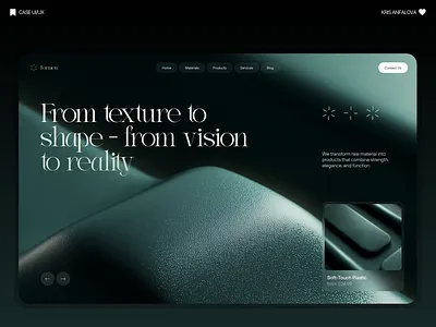 Landing Page – Modern UI/UX with plastic company animation architecture website bold typography clean ui creative landing page dark mode ui design studio landing page ecommerce landing page figma web design homepage design interaction design material landing page material ui ux minimal website modern ui trends modern web design product showcase design product website design responsive landing page