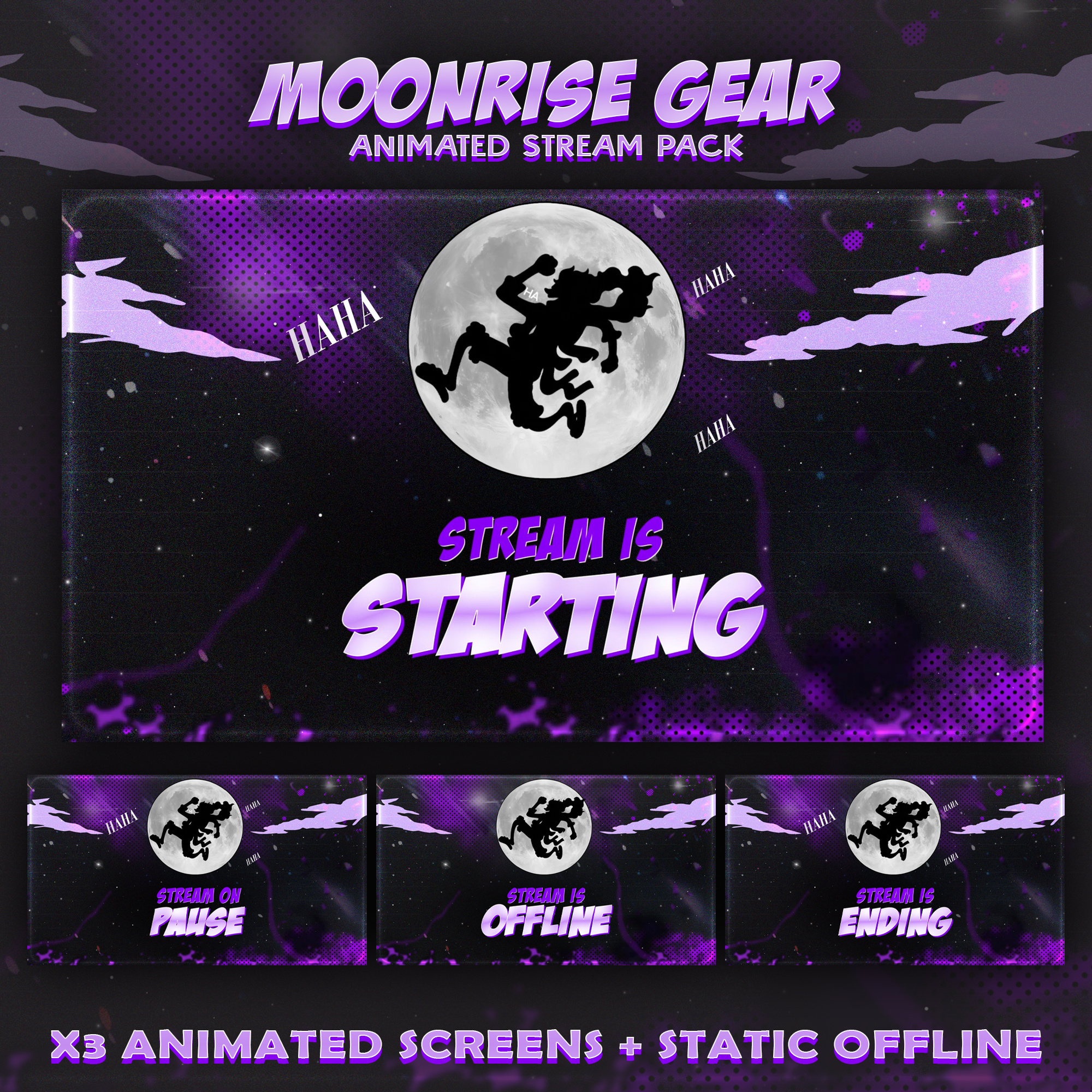 Example of Create Animated Full Stream Pack Overlay