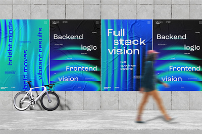 Vibrant festival logo & posters branding fest festival gradient graphic design identity logo poster typography vibrant