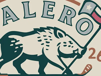 WIP Texas Razorback Illustration animal badge design boar branding clothing flag hunting illustration lettering logo logos merch outdoors pig retro texas tshirt vector vintage wild