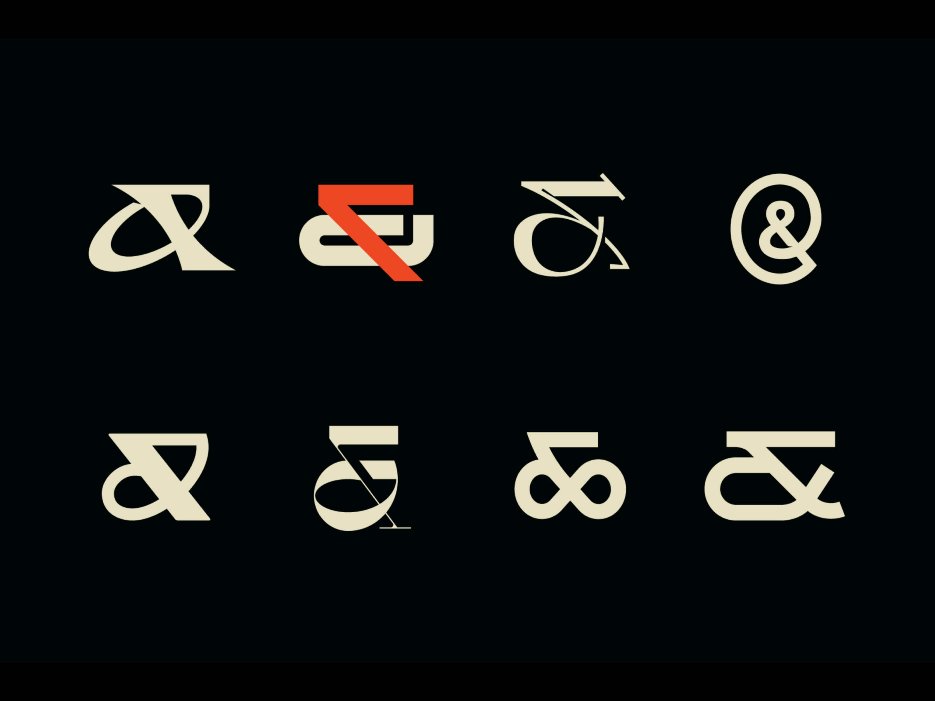 Ampersands ampersand branding design glyph graphic design illustrator logo minimal typography