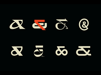 Ampersands ampersand branding design glyph graphic design illustrator logo minimal typography