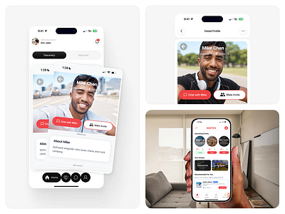 MATES: Come for Events, Stay for Friends animation mobileapp productdesign reactnative socialapp uidesign uxdesign