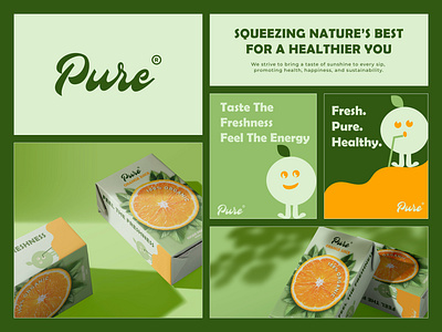 Pure Juice Brand Visual Identity and Packaging design brand identity branding drinks graphic design juice brand juice logo logo design packaging