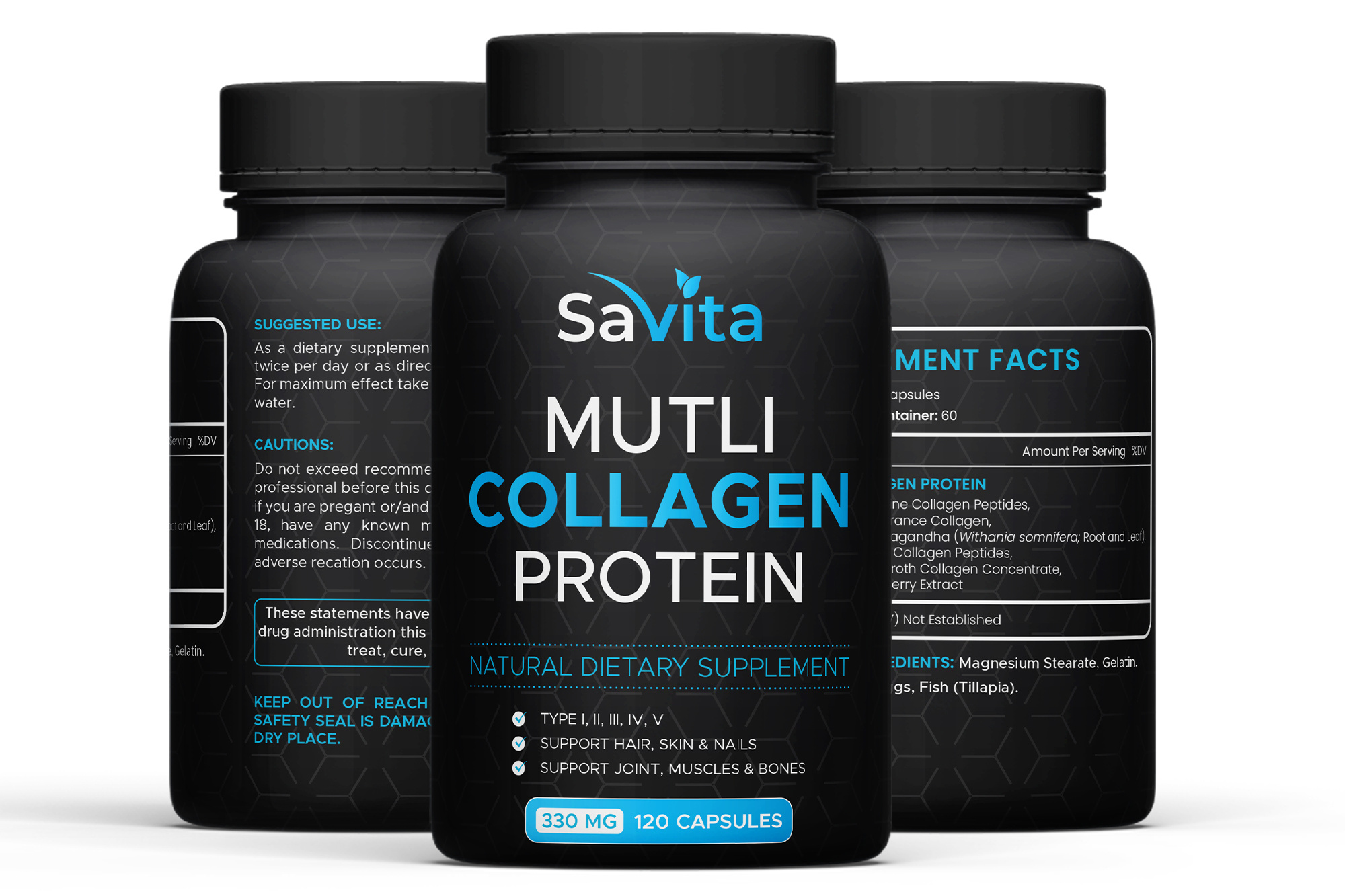 Example of Supplement Label And Packaging Design
