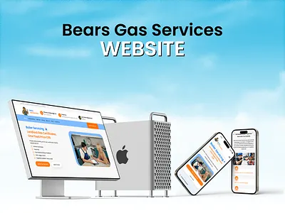 Bears Gas Services Website Design app design dribbble designs gas service gas service designs gas service website graphic design landing page design naseeb zulfiqar naseebdesigner today design trends top designs trending designs vector website website design
