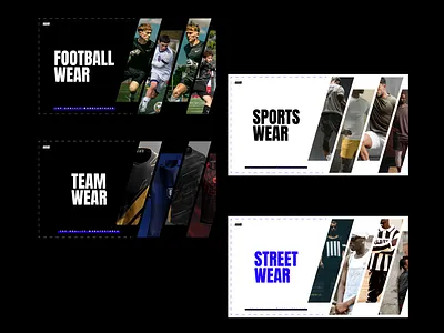 Sportswear Website Design banner design branding clothing eternull export football graphic design landing page logo logo design sports sportswear ui ux web design website website design