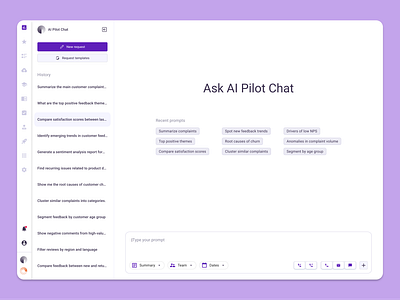 “AI Pilot Chat” — Case Study: Ender Turing ai aichat aipilot aiux artificial intelligence b2bproduct call center churnanalysis contactcenterai conversationintelligence copilot csat customerexperience feedbackanalytics nps saas saasdesign voc voice recognition voiceofthecustomer