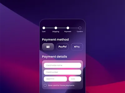 Mobile UI | Credit Card Checkout