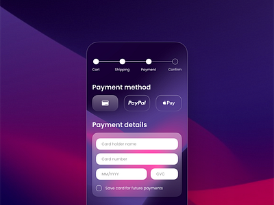 Mobile UI | Credit Card Checkout