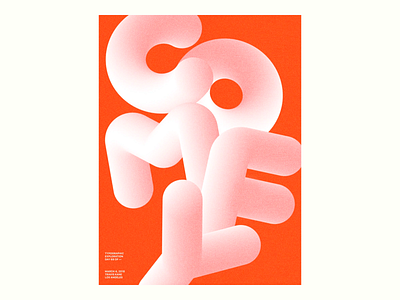 Bold Gradient Typography Poster 3d typography abstract poster abstract typography artistic font bold letters creative lettering design trend digital poster geometric type gradient typography graphic design minimal style modern poster poster artwork poster layout text art type poster visual concept visual experiment