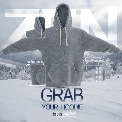 Banner design for ZEN (clothing brand) graphic design poster design