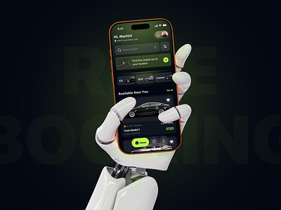 Ride Booking Mobile App Design appdesign carrental cleanui designinspiration dribbble electricvehicles figma graphicdesign luxurycars mobileapp mobility modernui premiumcars ridesharing suv travelapp uidesign uiux userinterface uxdesign