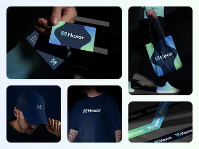 Hexor Security Logo & Brand Identity brand identity branding clean logo corporate identity cybersecurity design graphic design logo branding logo designs modern branding modern logo modern logo design security logo tech logo technology branding visual identity