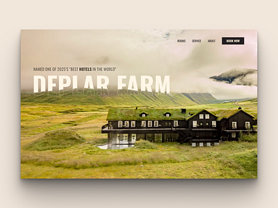 Desktop UI | Hotel Landing Page